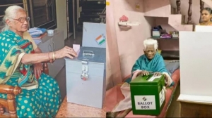 होम वोटिंग: घर-घर जाकर मतदान दल ने बुजुर्गों, दिव्यांगजनों से कराई होम वोटिंग