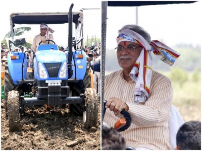 अक्ती तिहार एवं माटी पूजन दिवस 2023: मुख्यमंत्री भूपेश बघेल ने अक्ती तिहार पर ट्रैक्टर चलाकर खेत की जुताई की...